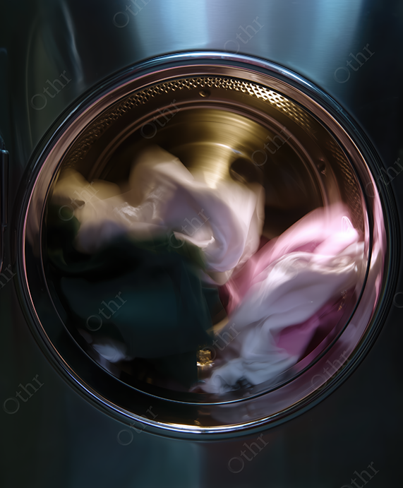 Clothes Spinning Inside Washing Machine Drum