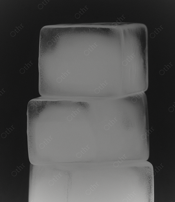 Monochrome Stack of Ice Cubes