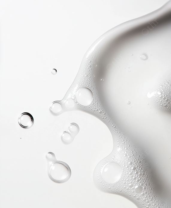 Soapy Foam Bubbles From Skincare Product