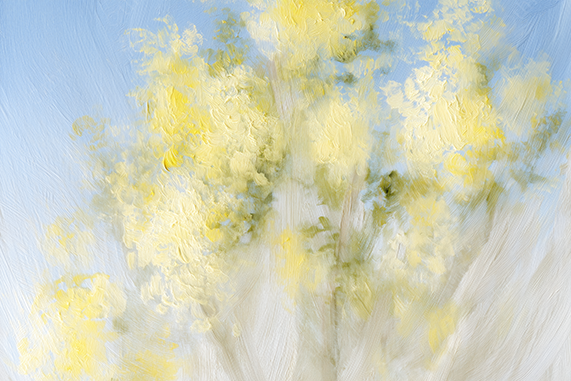 Oil Painting of Yellow Flowers