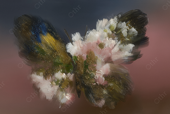 Butterfly Painted inImpressionist Style