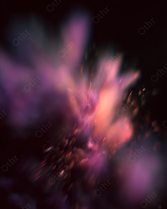 Close-Up of Orange and Purple Flame