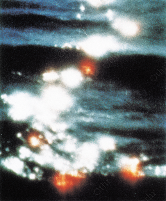 Vintage Image of Ocean Waves with Light Reflections