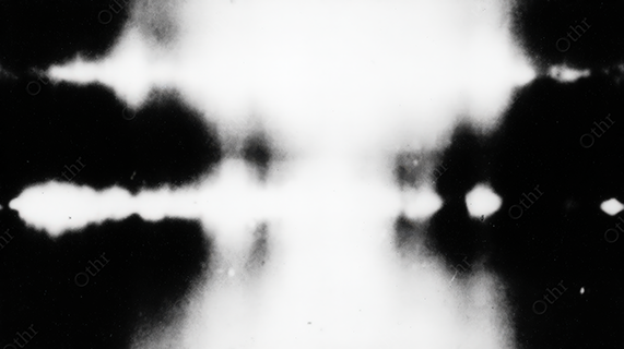 Mirrored Inkblot Composition in Black and White