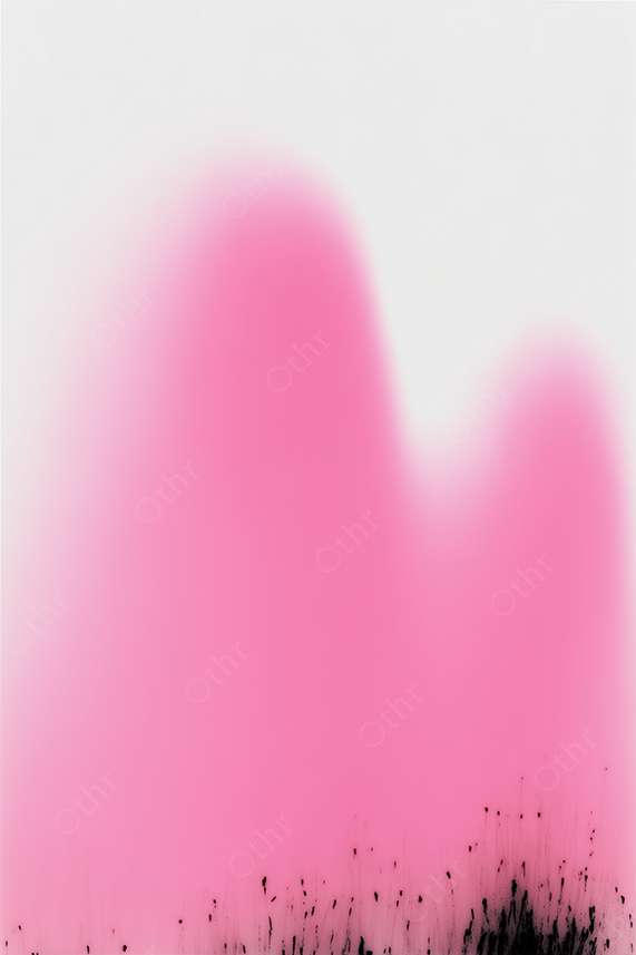 Abstract Gradient Composition With Pink Peaks and Black Ink Base