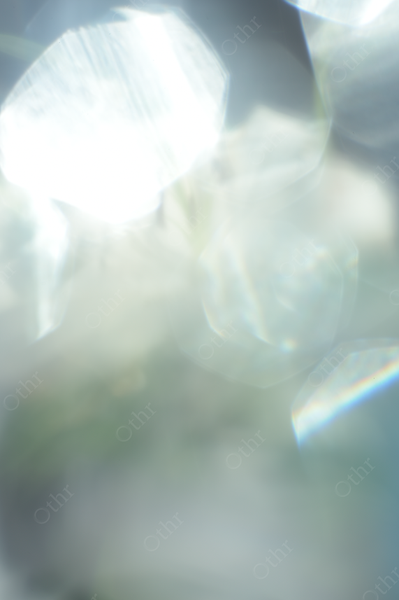 Soft Abstract Light Refractions in Pale Blue and White