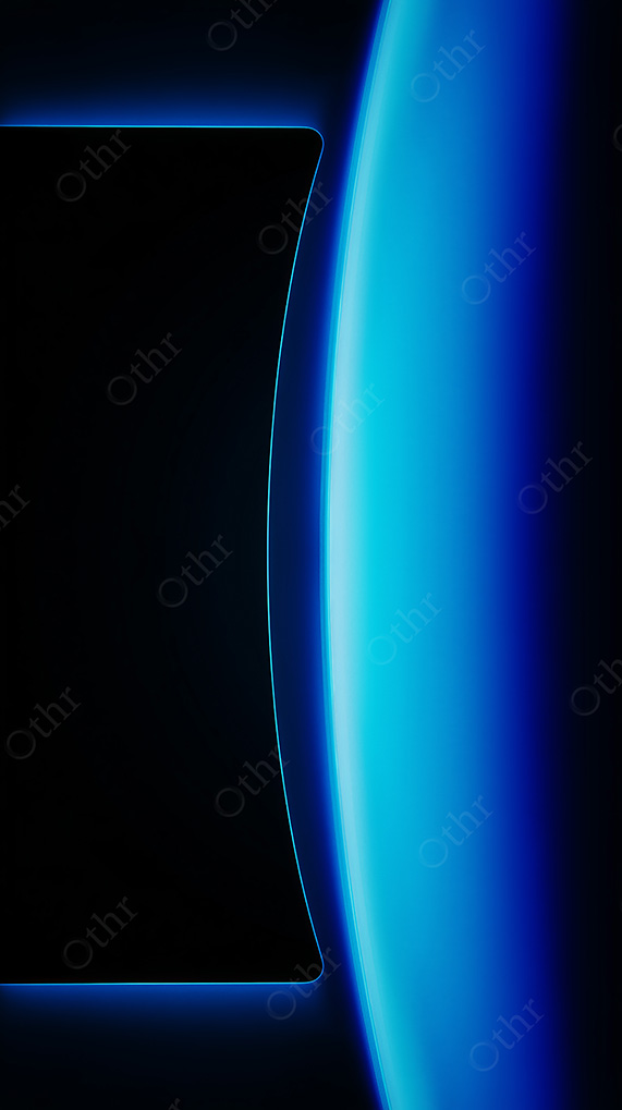Abstract Colourful Gradient Orb On Black Background