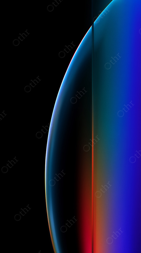 Abstract Neon Light Curve Wallpaper In Blue And Purple