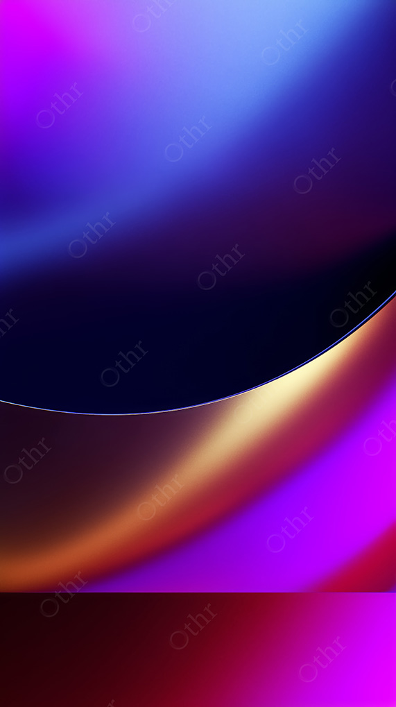 Abstract Blue And Purple Neon Curve On Black Background