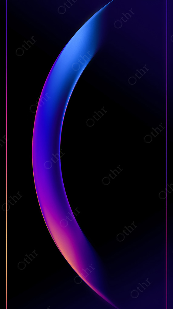 Abstract Neon Horizon Gradient In Blue And Purple