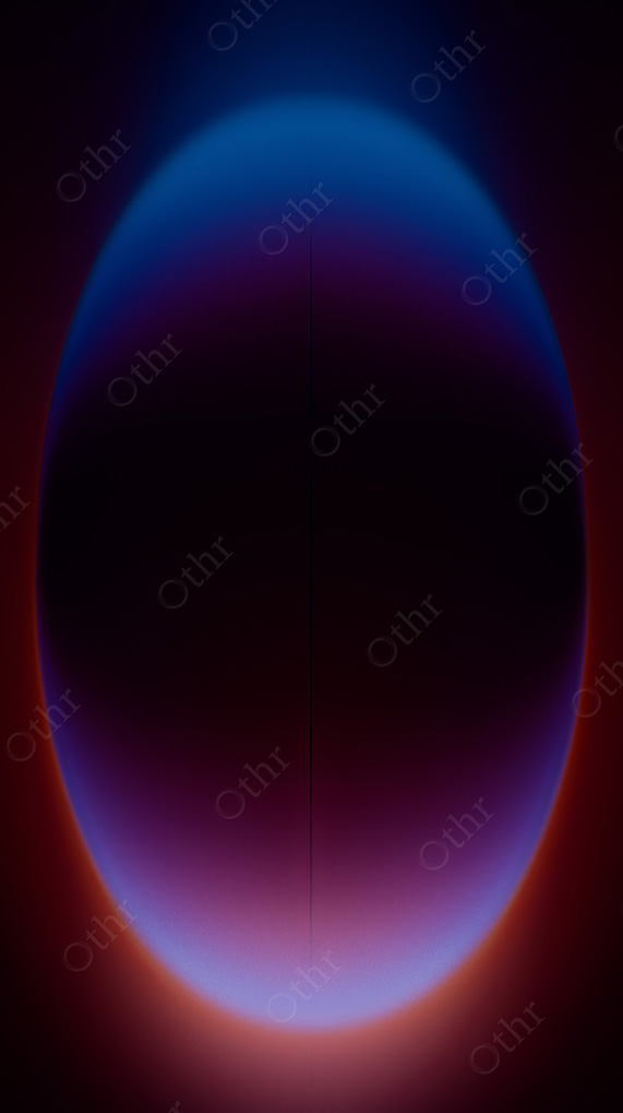 Abstract Neon Ring Of Light On Dark Background