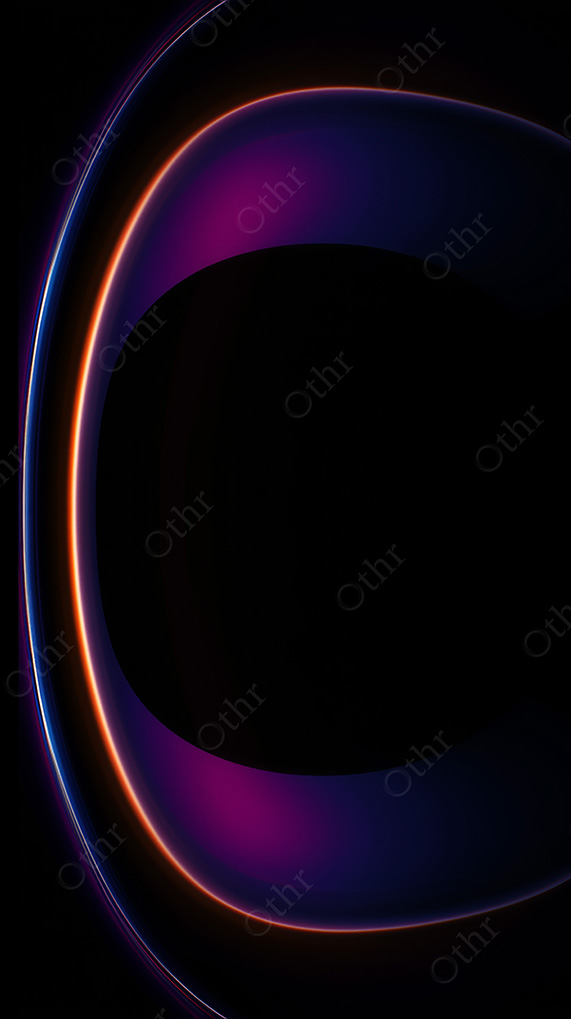 Abstract Neon Horizon Gradient In Blue And Purple