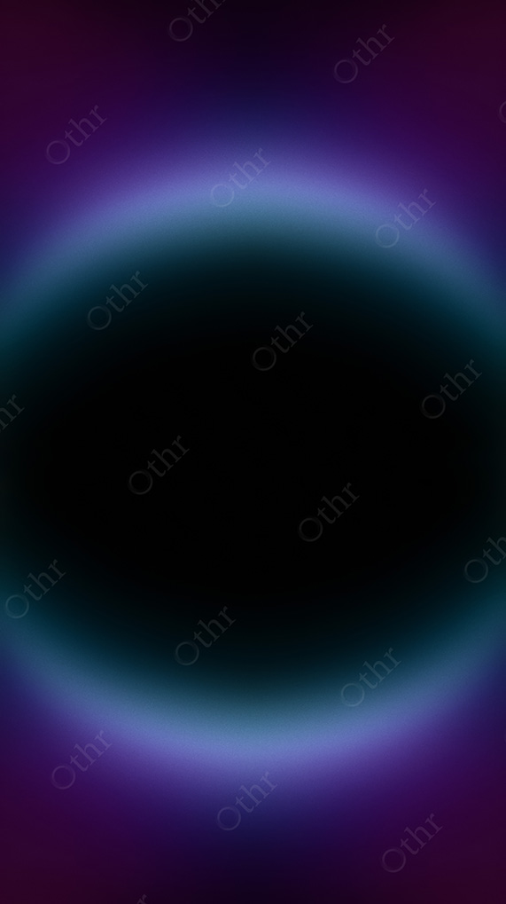 Abstract Neon Sphere Gradient In Blue And Magenta