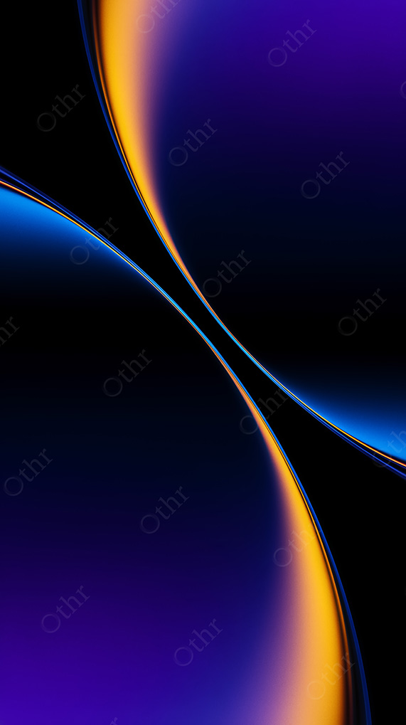Abstract Colourful Gradient Orb On Black Background