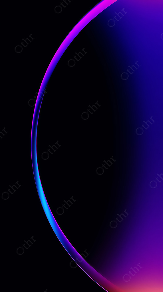 Abstract Neon Light Curve Wallpaper In Blue And Purple