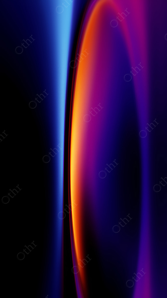 Abstract Neon Horizon Gradient In Blue And Purple