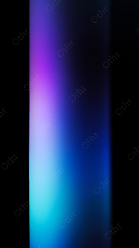 Abstract Neon Sphere Gradient In Blue And Magenta