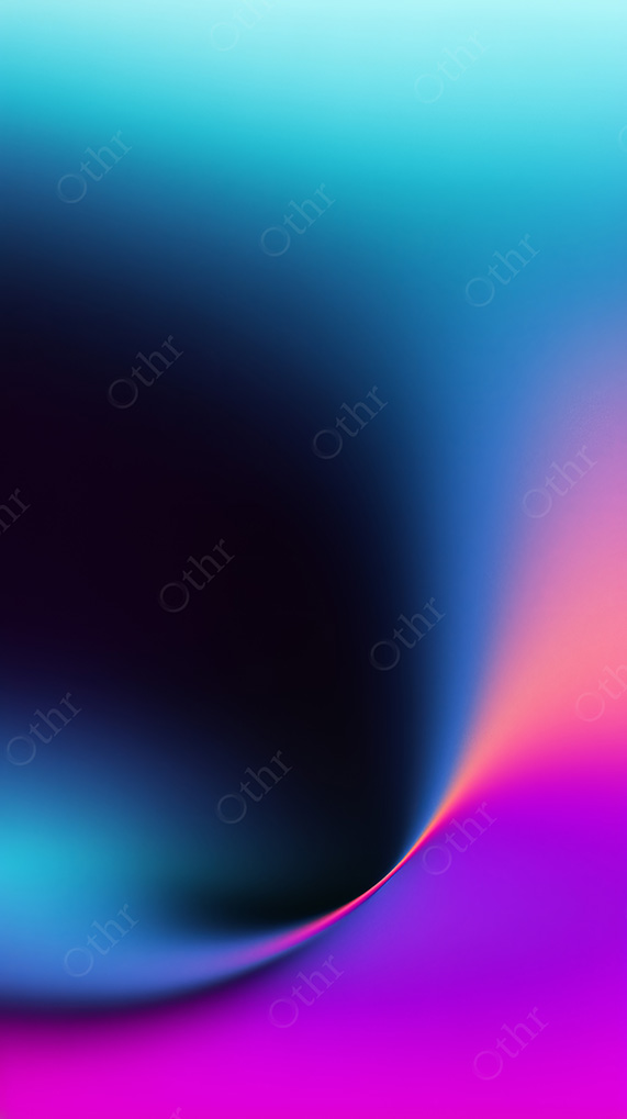 Abstract Neon Light Curve Wallpaper In Blue And Purple