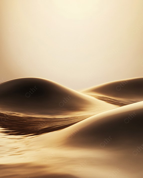 Soft Golden Waves Forming Smooth Undulating Landscape