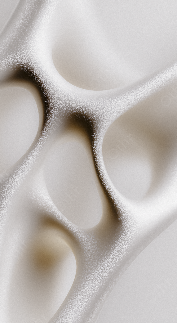 Abstract Organic Forms With Soft Cellular Texture in Neutral Tones