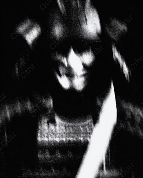 Close-up samurai with motion blur and sword