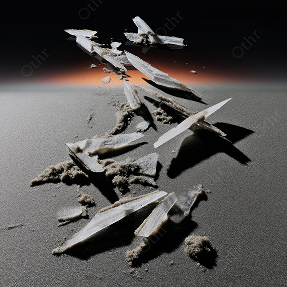 Floating, suspended debris