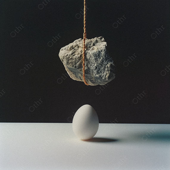 A Rock Suspended Over an Egg.