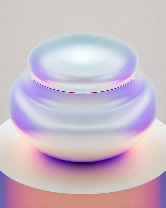 Rounded Abstract Vessel With Soft Pastel Gradient and Matte Studio Lighting