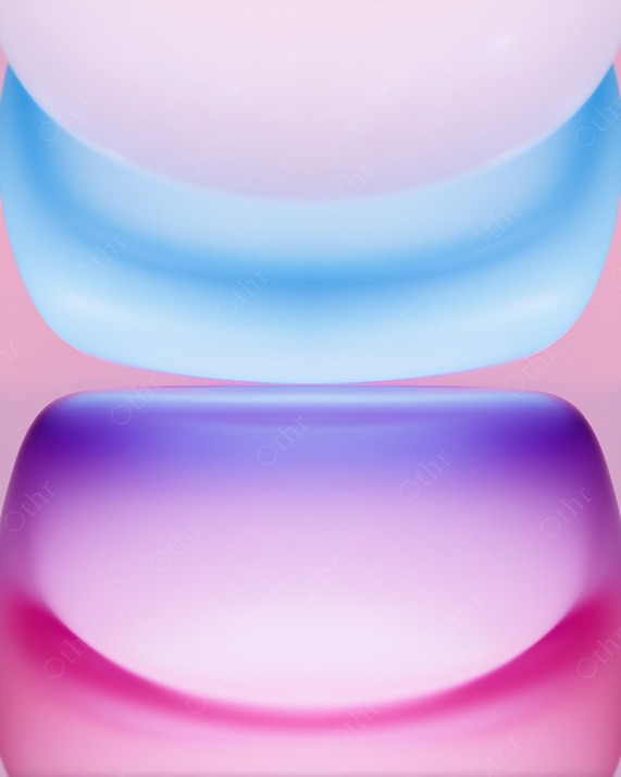Stacked Abstract Rounded Layers With Pastel Glow and Soft Transitions