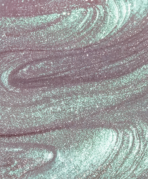 Abstract Glitter Texture With Swirling Mint and Pink Pattern