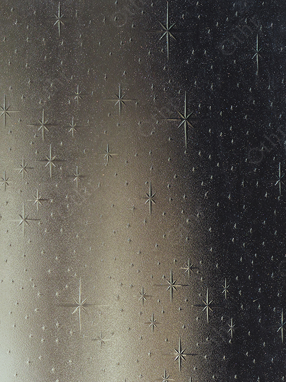 Star Pattern Texture on Frosted Surface with Gradient Light Background