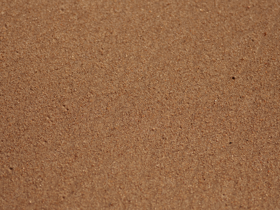 Close-Up of Fine Sand Surface With Even Texture and Natural Brown Tones